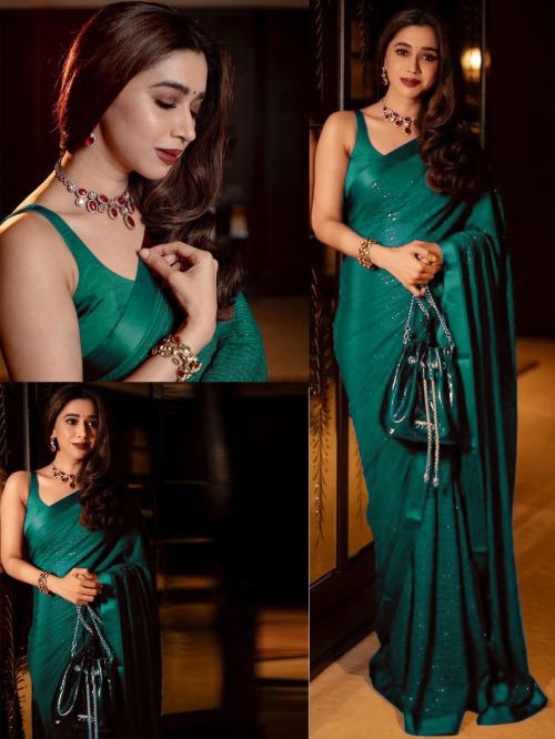 Radhika 236 New Super Trending Sequence Georgette Saree Collection